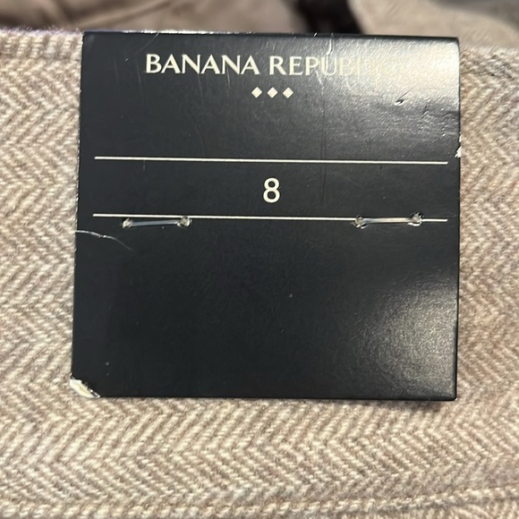 NWT Banana Republic Factory Herringbone Seafarer Wool Blend Pants Size 8. - Picture 8 of 10